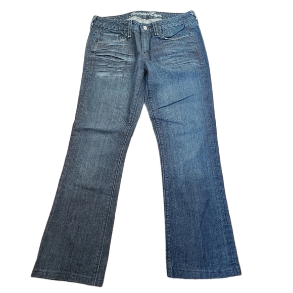 American Eagle true boot mid rise blue  denim jeans pants - Picture 1 of 9